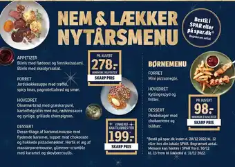 SPAR Nem & lækker nytårsmenu - ud af huset tilbud