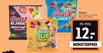 SPAR Malaco - flere varianter tilbud