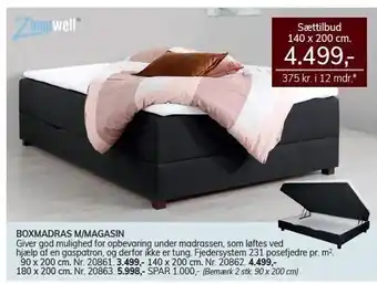Daells Bolighus Boxmadras magasin tilbud