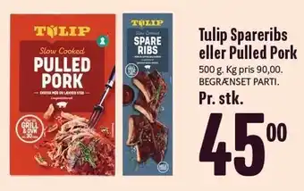 Min Købmand Spareribs eller pulled pork tilbud