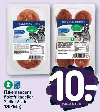 REMA 1000 Fiskemandens fiskefrikadeller tilbud