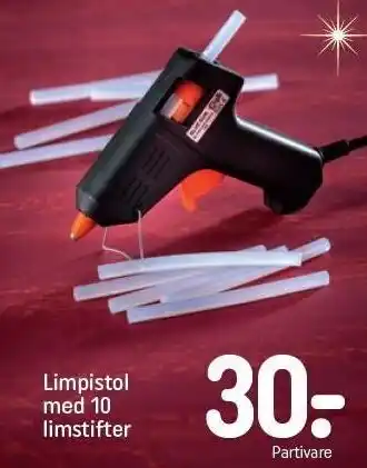 REMA 1000 Limpistol m. 10 limstifter tilbud