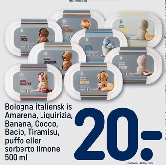 REMA 1000 Bologna italiensk is tilbud