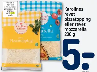 REMA 1000 Karolines Revet Pizzatopping 200g tilbud