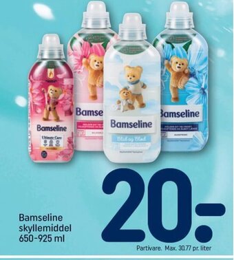 REMA 1000 Bamseline Skyllemiddel 650-925 ml, tilbud