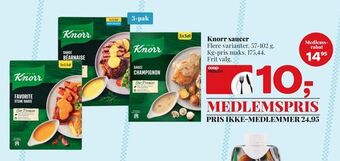 Dagli'Brugsen Knorr saucer tilbud
