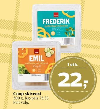 Dagli'Brugsen Coop skiveost tilbud