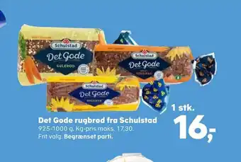 Kvickly Det gode rugbrød fra schulstad tilbud