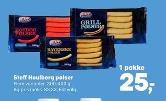 Kvickly Steff houlberg pølser tilbud
