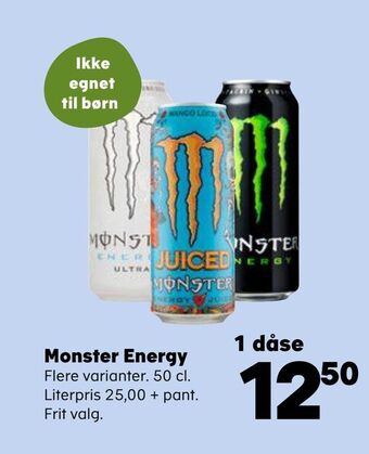 Kvickly Monster energy tilbud