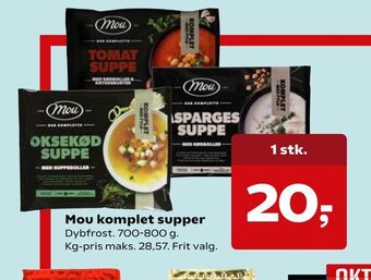 Kvickly Mou komplet supper tilbud