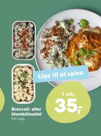Kvickly Broccoli- eller blomkålssalat tilbud