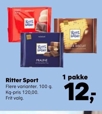 Kvickly Ritter sport tilbud