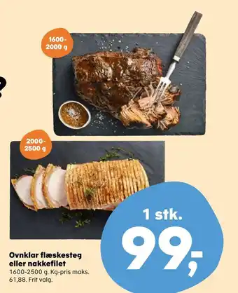 SuperBrugsen Ovnklar flæskesteg eller nakkefilet tilbud