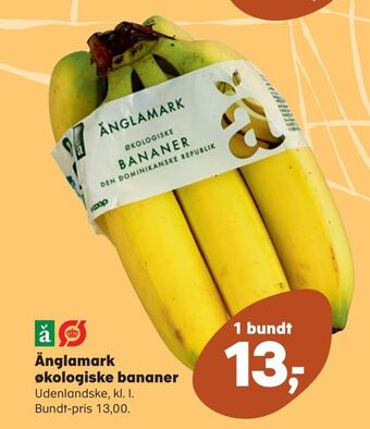 SuperBrugsen Änglamark økologiske bananer tilbud