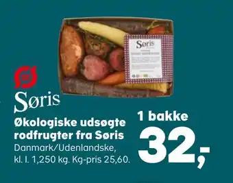 SuperBrugsen Økologiske udsøgte rodfrugter fra søris tilbud