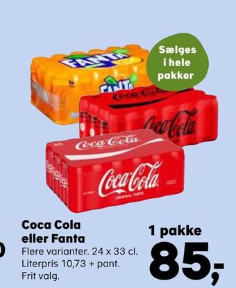 SuperBrugsen Coca cola eller fanta tilbud