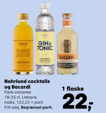 SuperBrugsen Nohrlund cocktails og bacardi tilbud