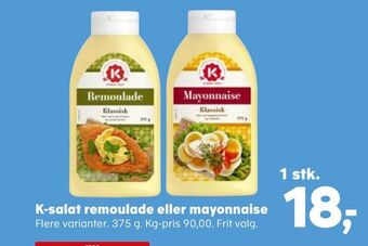 SuperBrugsen K-salat remoulade eller mayonnaise tilbud