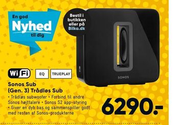 Sonos sub (gen. 3) trådløs sub