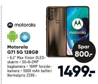 Bilka Motorola g71 5g 128gb tilbud
