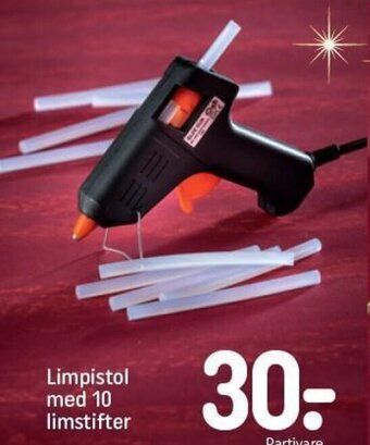 REMA 1000 Limpistol med 10 limstifter tilbud
