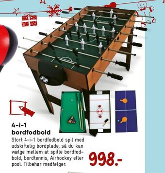 Bilka 4-i-1 bordfodbold tilbud