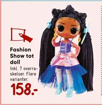 Bilka Fashion show tot doll tilbud