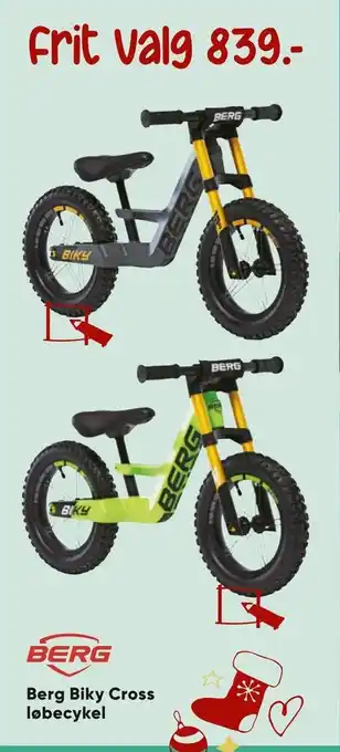 Bilka Berg biky cross løbecykel tilbud