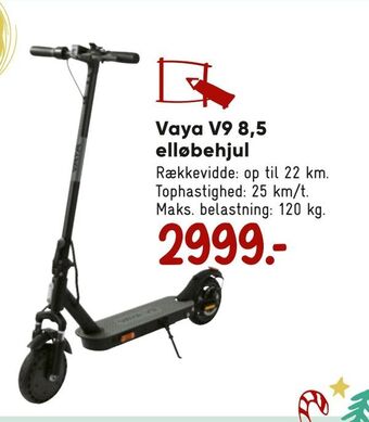Vaya v9 8,5 elløbehjul