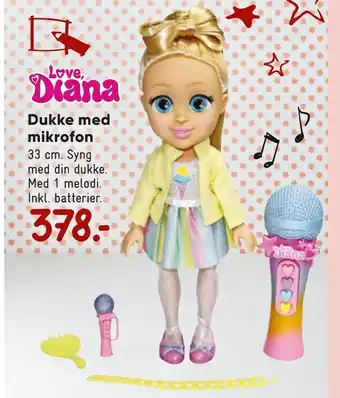 Bilka Dukke med mikrofon tilbud