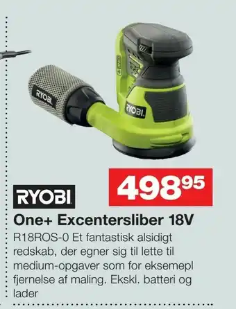 Bauhaus One+ Excentersliber 18V tilbud