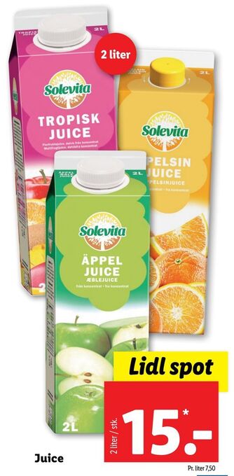 Lidl Juice tilbud