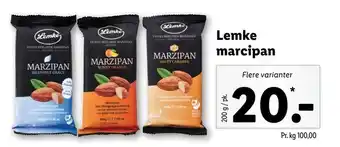Lidl Lemke marcipan tilbud
