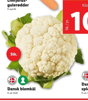 Lidl Dansk blomkål tilbud