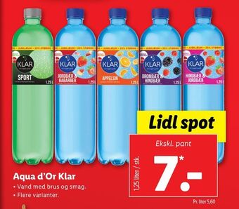 Lidl Aqua d'or klar tilbud