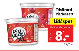 Lidl Risifrutti risdessert tilbud