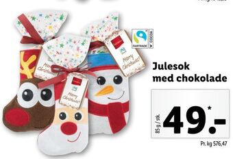 Lidl Julesok med chokolade tilbud