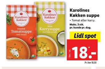 Lidl Karolines køkken suppe tilbud