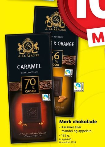 Lidl Mørk chokolade tilbud