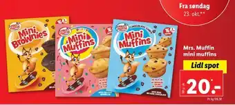 Lidl Mrs. muffin mini muffins tilbud