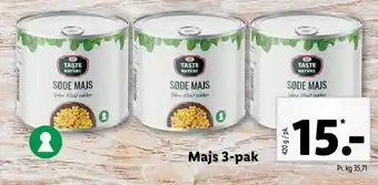 Lidl Majs 3-pak tilbud