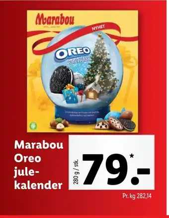 Lidl Marabou oreo julekalender tilbud