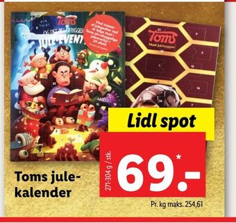 Lidl Toms julekalender tilbud
