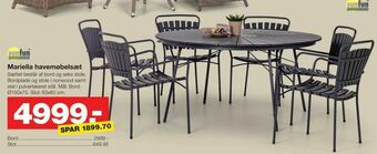 Bauhaus Mariella havemøbelsæt tilbud