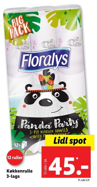 Lidl Køkkenrulle 3-lags tilbud