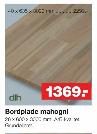Bauhaus Bordplade mahogni tilbud