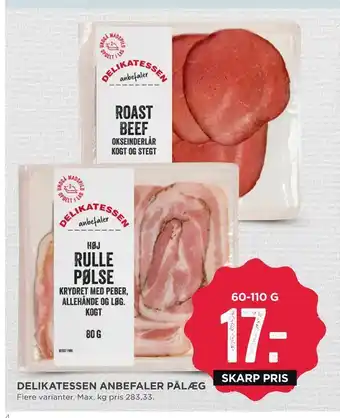 MENY Delikatessen anbefaler pålæg tilbud