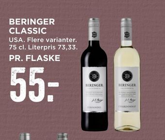 MENY Beringer classic tilbud