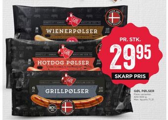 MENY Gøl pølser tilbud